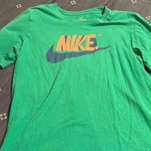 Nike Green and Blue Short Sleeve Tee